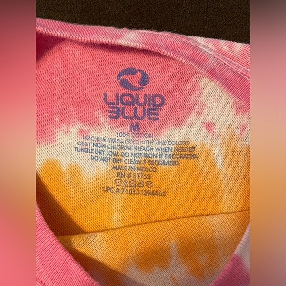 2016 Liquid Blue Woodstock Tie Dye 3 Days Peace Music & Love Concert Tee M - Picture 7 of 8